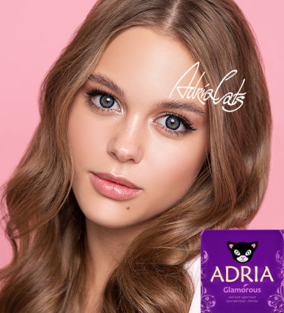  ADRIA Glamorous (2 линзы) -1,00 Blue (голубой)