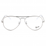 Ray-Ban Aviator Gun metal Optics Silver RX 6489-2502 58